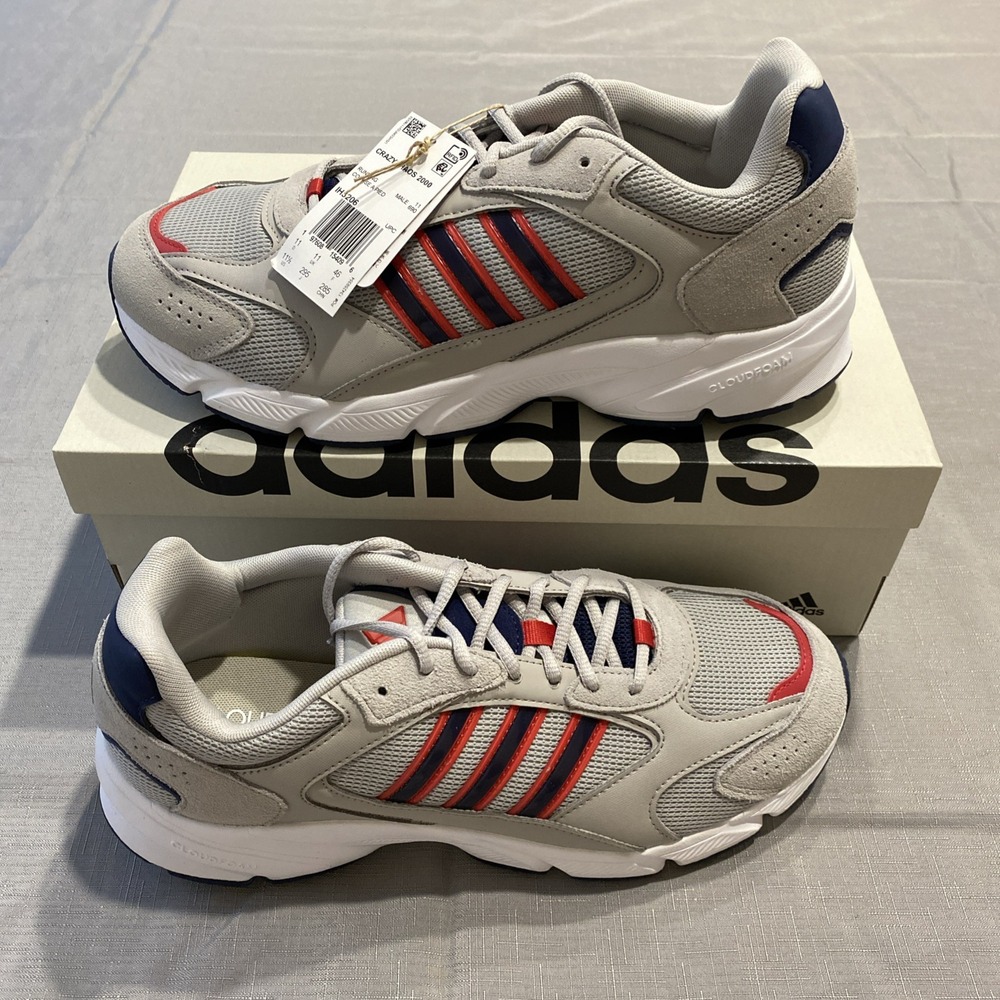 Adidas Crazychaos 2000 Sneakers Running Shoes Gray IH3206 Size 11.5